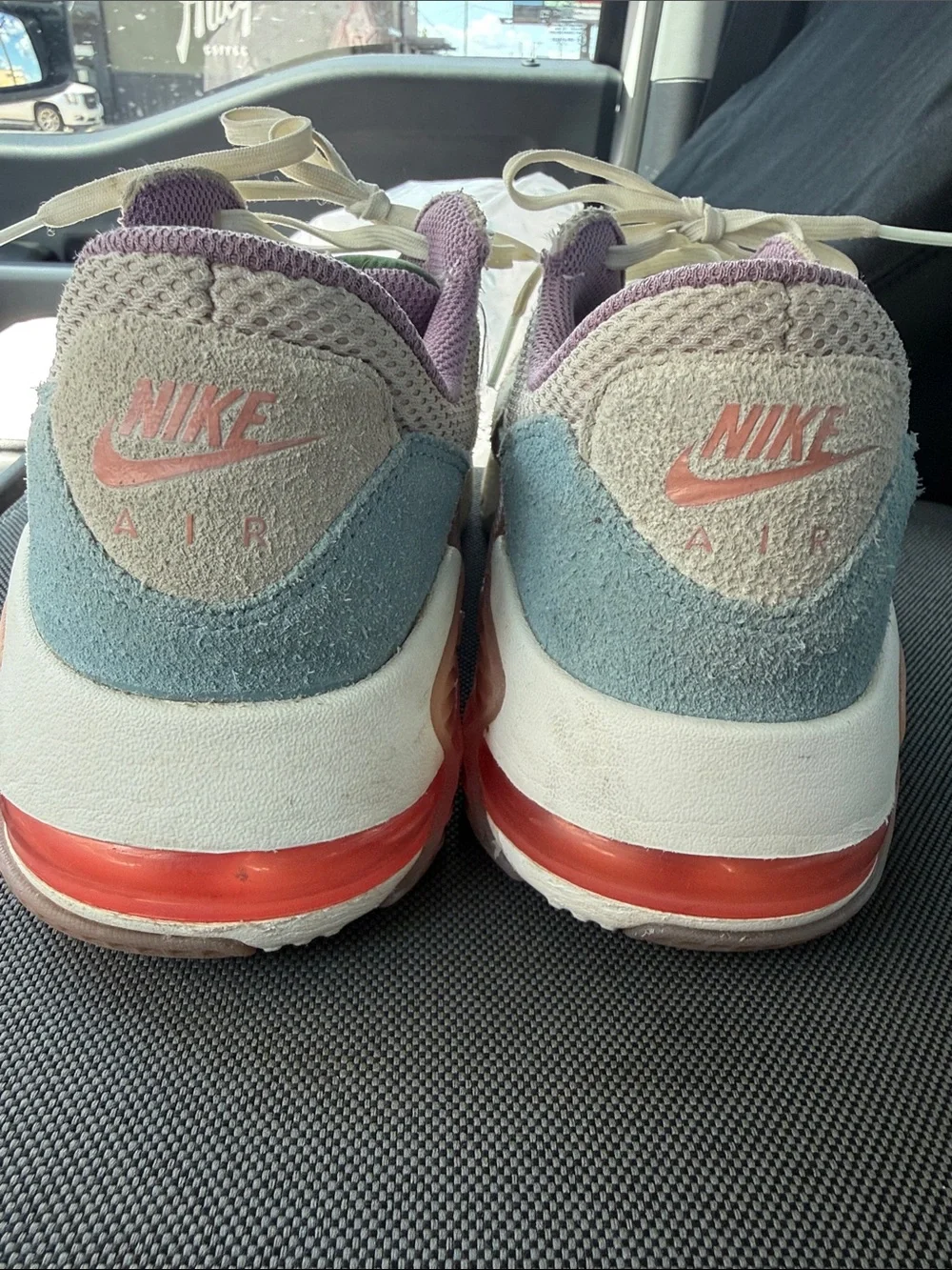 Nike Air Women's Pastel Pink & Light Gray Suede Athletic Sneakers